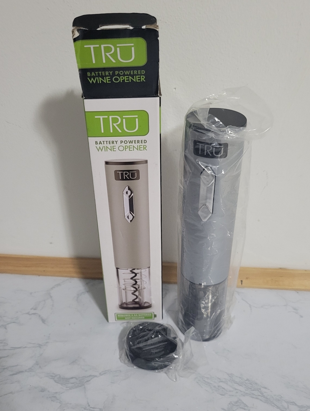 TRU Battery Powered Wine Opener - New in Box